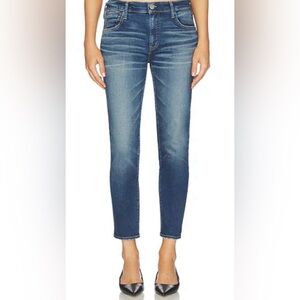 PAIGE Jimmy Jimmy Crop Blue Ankle Jeans Size 28